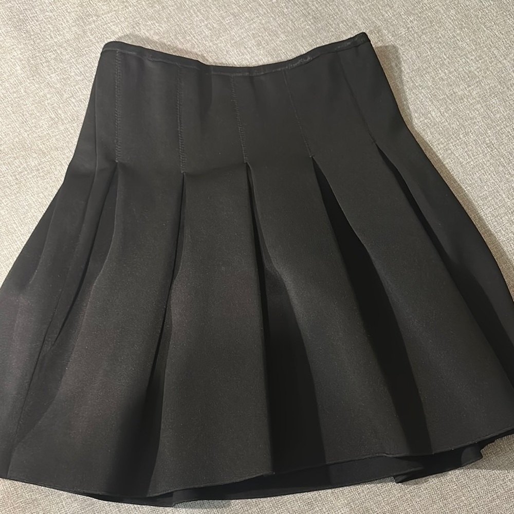 Express Black Mini Skater Skirt